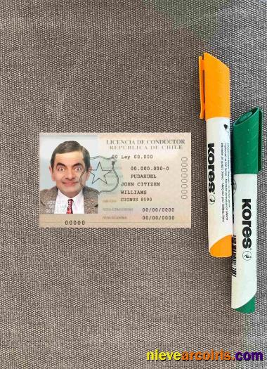 Chile Licencia De Conductor Photolook FRONT Template
