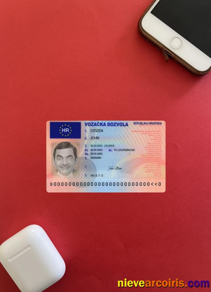 Croatia Driving License Version 2 Photolook Front Photolook
