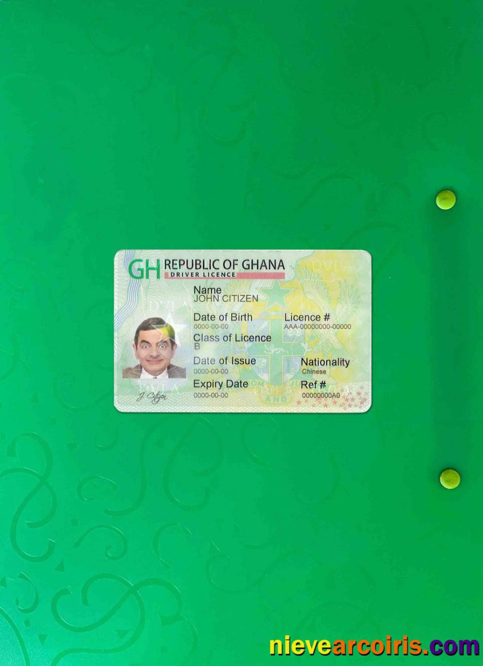 Ghana DL Photolook FRONT Template