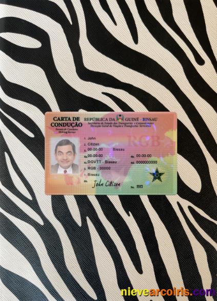 Guine Bissau Driving License Photolook Front Preview