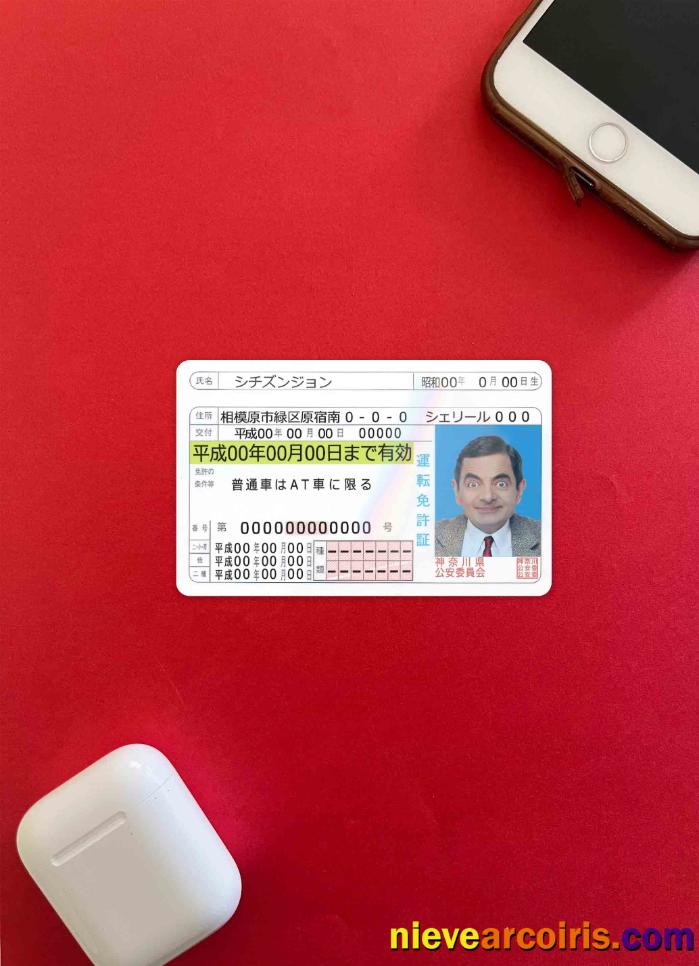 Japan Driving License Version 2 Photolook FRONT Photolook