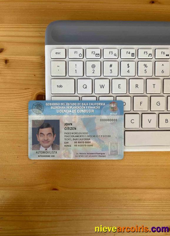 Mexico Baja California Driving License Photolook FRONT Photolook