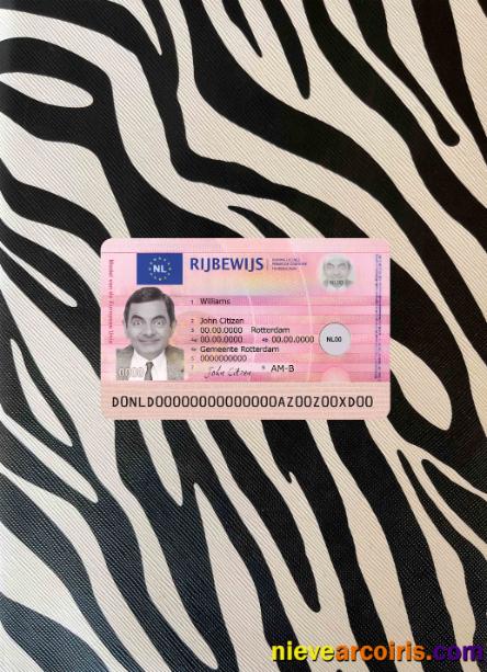 Netherland New Driving License Photolook FRONT Photolook