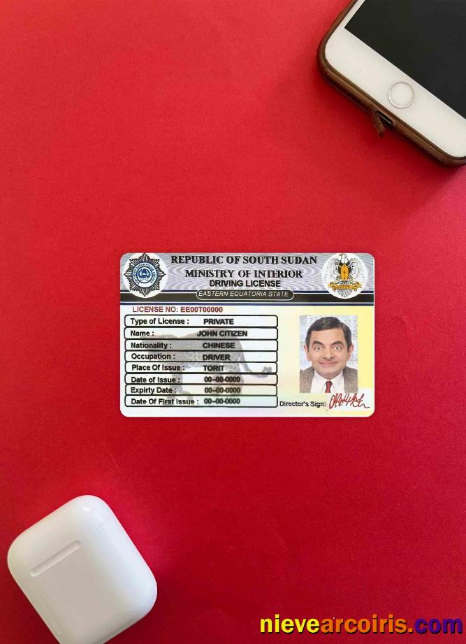 South Sudan Driving License Photolook FRONT Preview