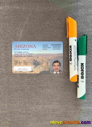 USA Arizona Driving License Version 2 Photolook FRONT Preview