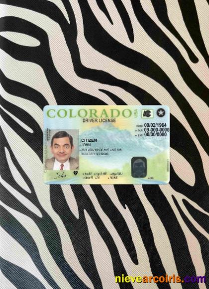 USA Colorado Driving License Version 2 Photolook FRONT Photolook