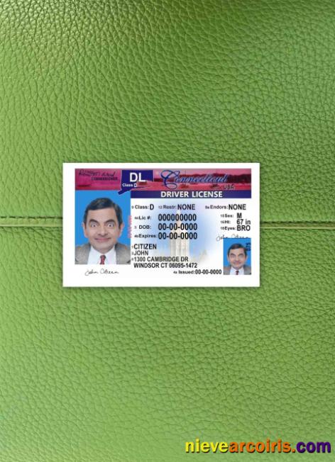 USA Connecticut Driving License Version 2 Photolook FRONT Preview