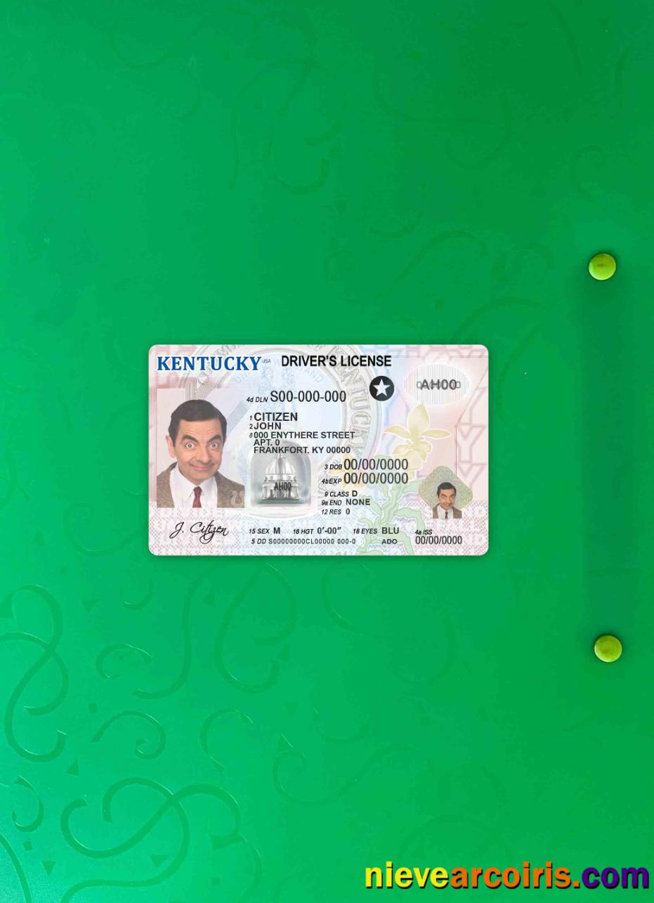 USA Kentucky DL Photolook FRONT Sample