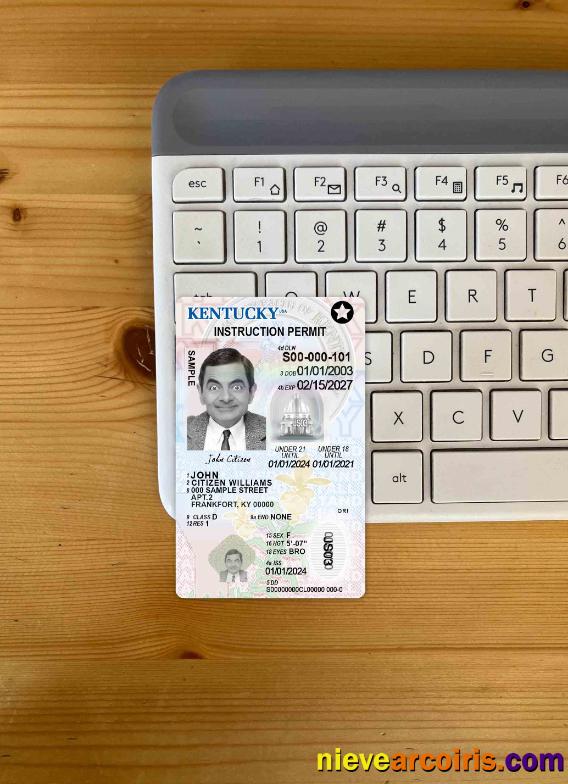 USA Kentucky Driving License Under 21 Photolook FRONT Preview