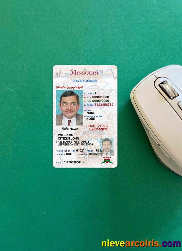 USA Missouri Driving License Under 21 Photolook FRONT Photolook