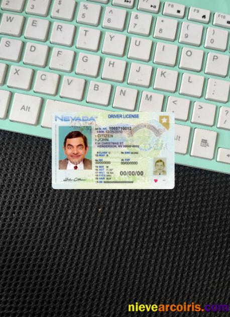 USA Nevada Driving License 2021 Present Photolook Front Sample