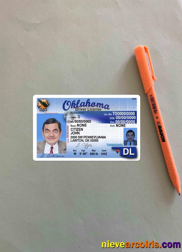 USA Oklahoma DL Photolook FRONT Sample