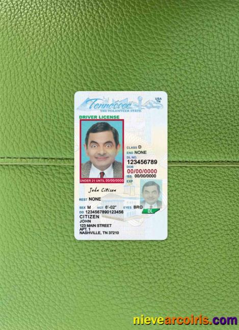 USA Tennessee Driving License Under 21 Photolook FRONT Preview