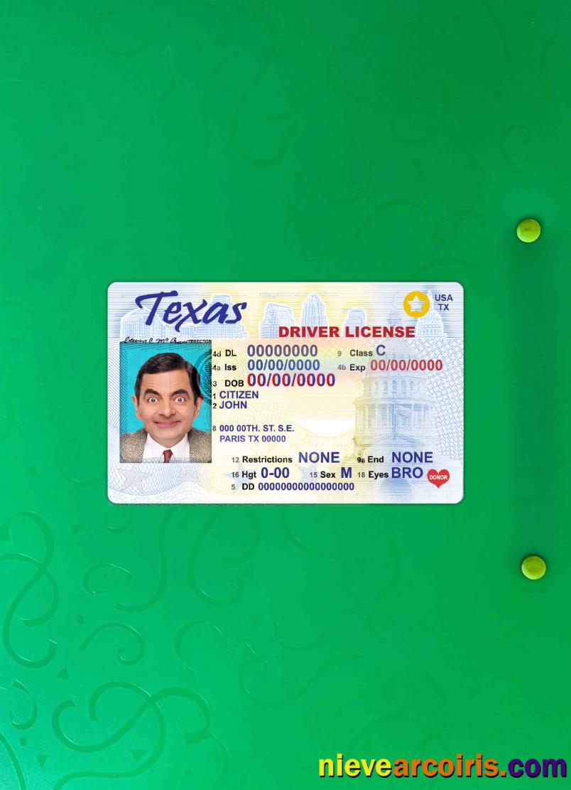 USA Texas DL Photolook FRONT Photolook