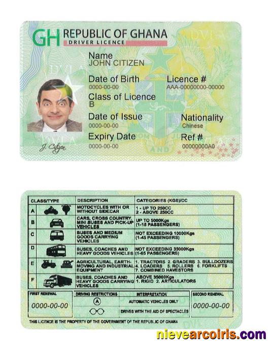 Ghana Driving License Preview