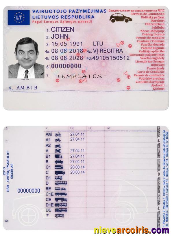 LITHUANIA Dl 2013 Present Sample