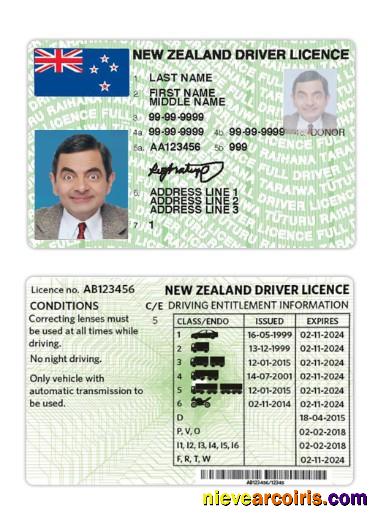 New Zealand Driving License Version 3 Preview
