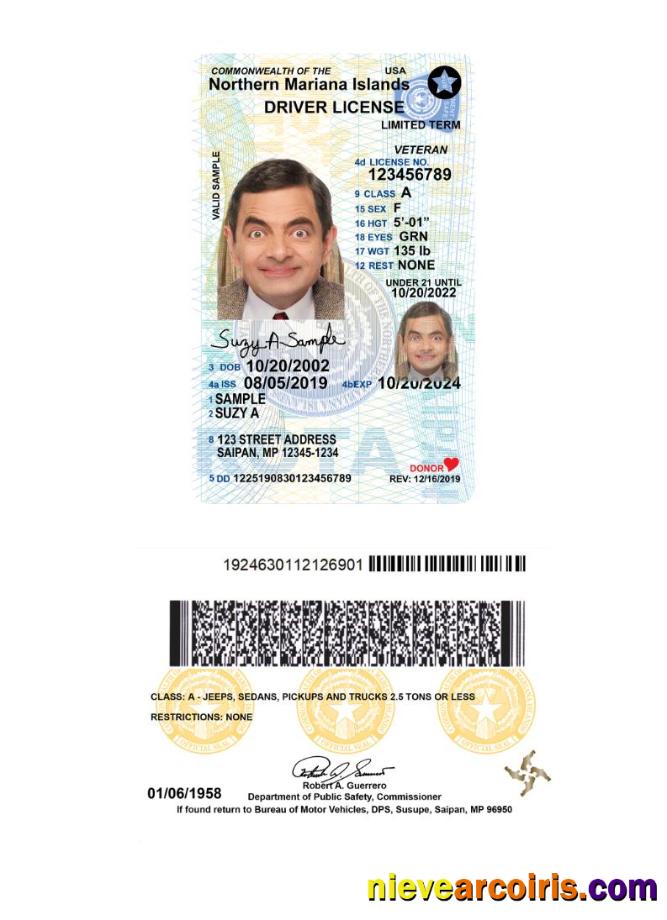 USA Northern Mariana Islands Under 21 Driving License 2019 Present Preview