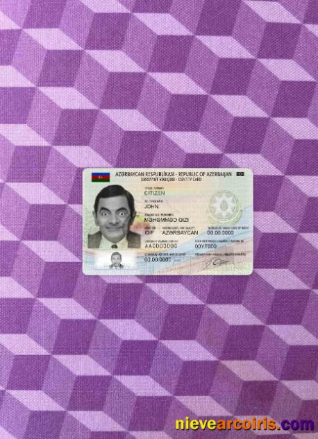 Azerbaijan ID Photolook FRONT Template