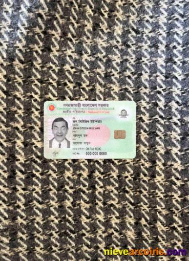 Bangladesh ID Photolook FRONT Template