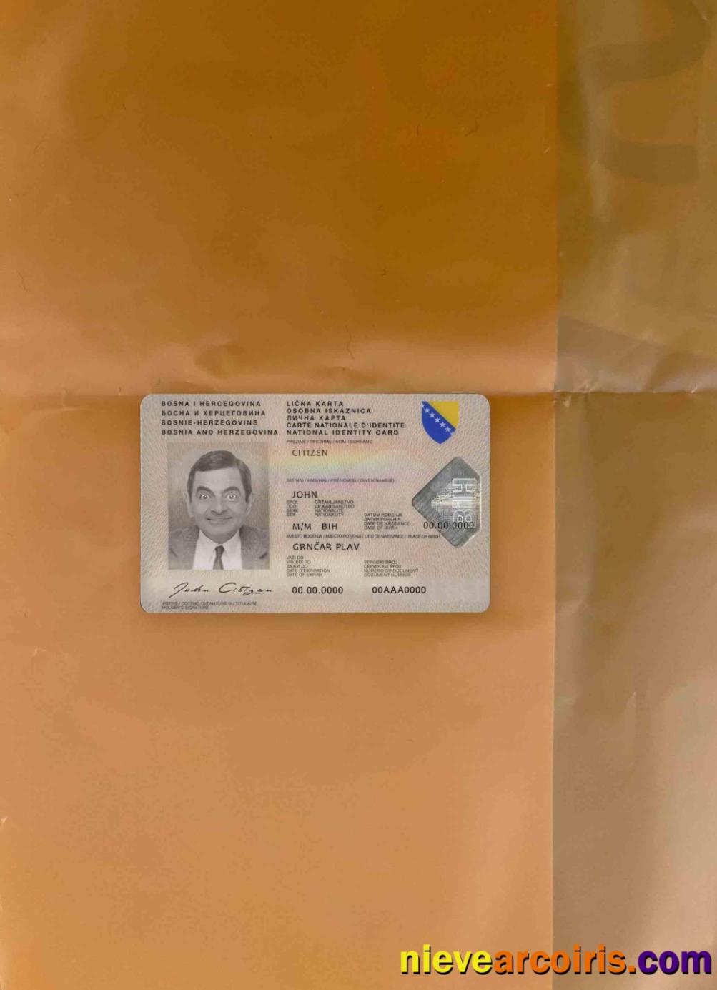 Bosnia And Herzegovina Id Photolook FRONT Photolook