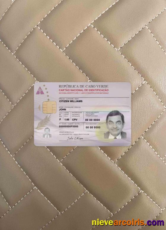 Cabo Verde ID Card Photolook FRONT Sample