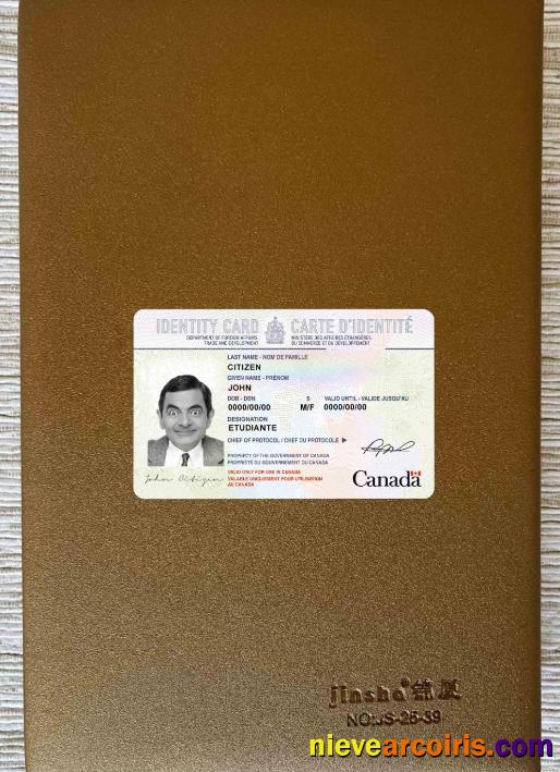 Canada Identity Card Photolook FRONT Preview