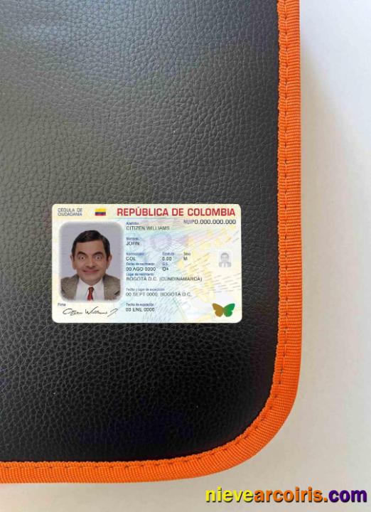 Colombia ID (2020 – Present) Photolook FRONT Template