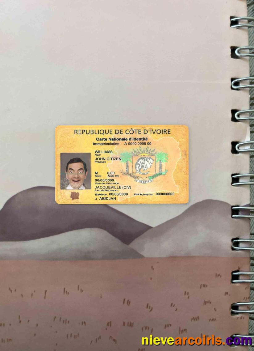 Cote D'ivoire ID Photolook FRONT Photolook