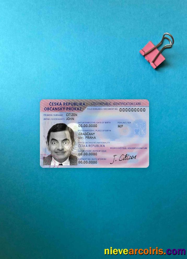 Czechia ID Photolook FRONT Sample