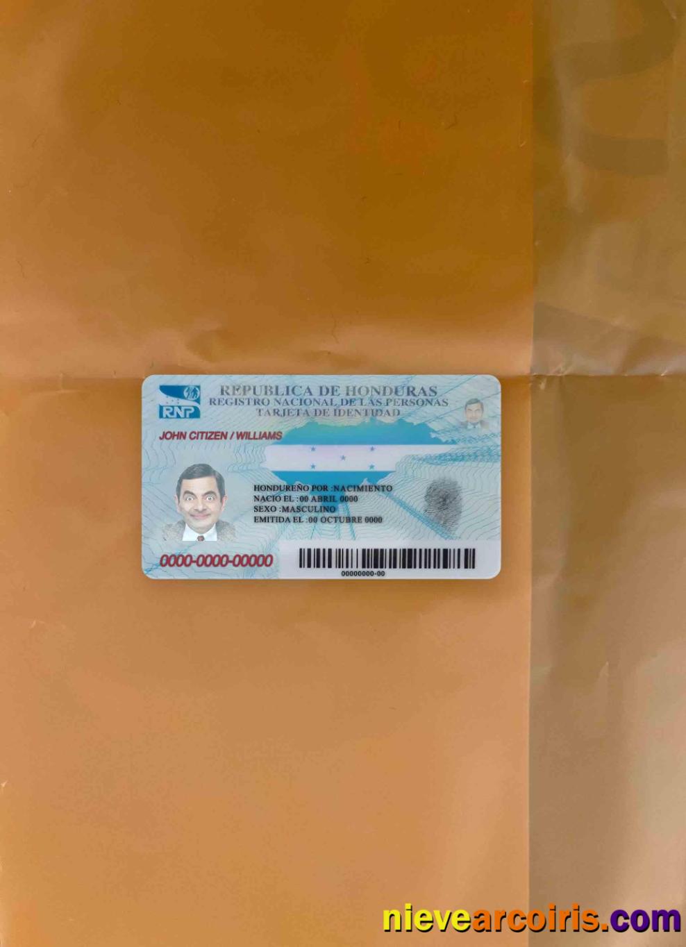 Honduras Id Photolook FRONT Preview