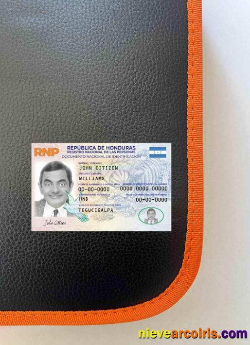 Honduras Identity Card, Version 2 Photolook FRONT Preview