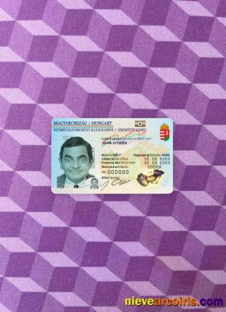 Hungary ID Photolook FRONT Sample
