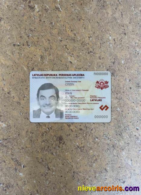 Latvia ID Photolook FRONT Sample
