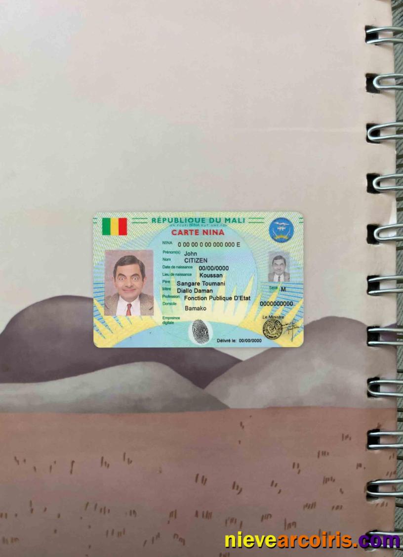Mali Carte Nina Photolook FRONT Sample
