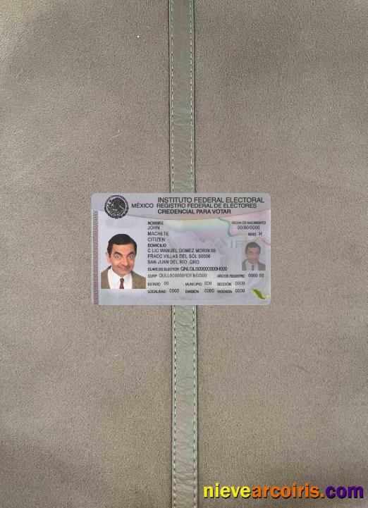 Mexico ID Photolook FRONT Preview