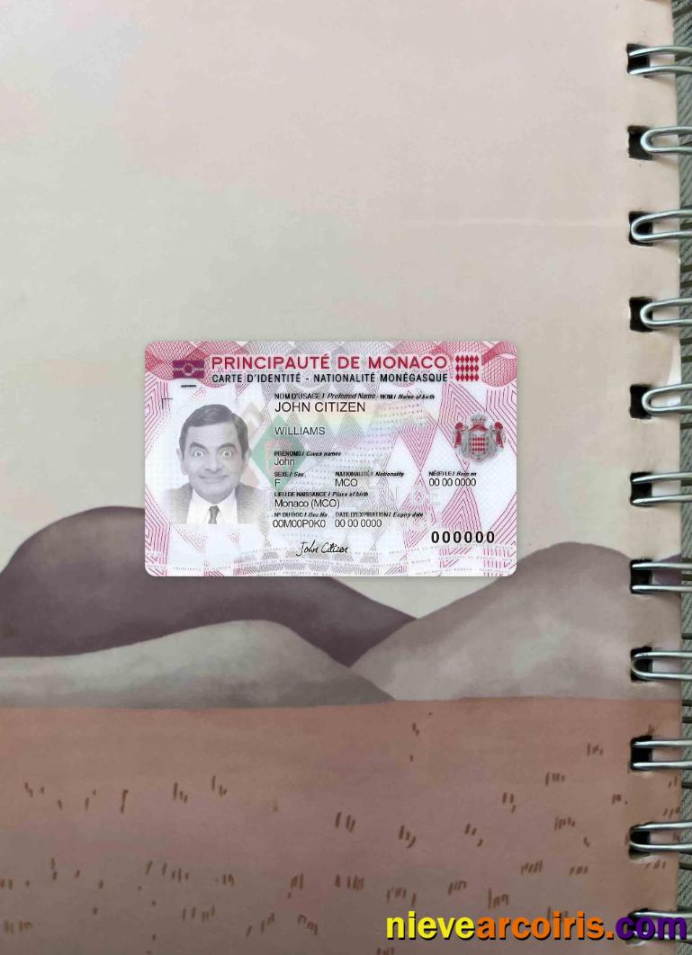 Monaco Digital ID Card Photolook FRONT Photolook