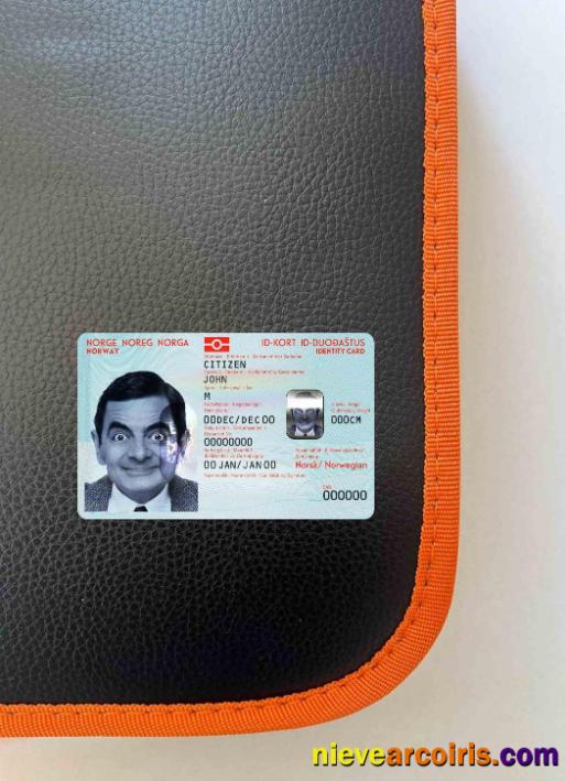 Norway ID Photolook FRONT Template
