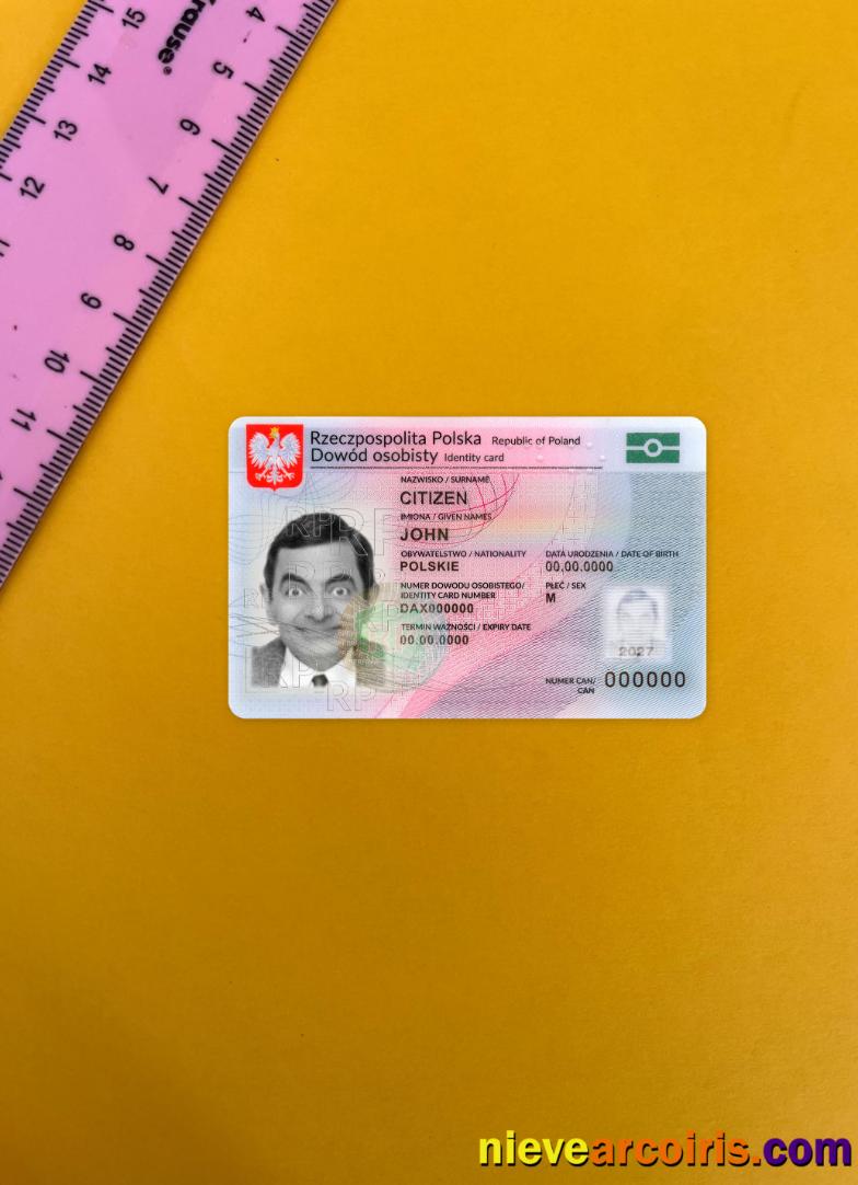 Poland ID Card 2019 Present Version 2 Photolook Front Preview