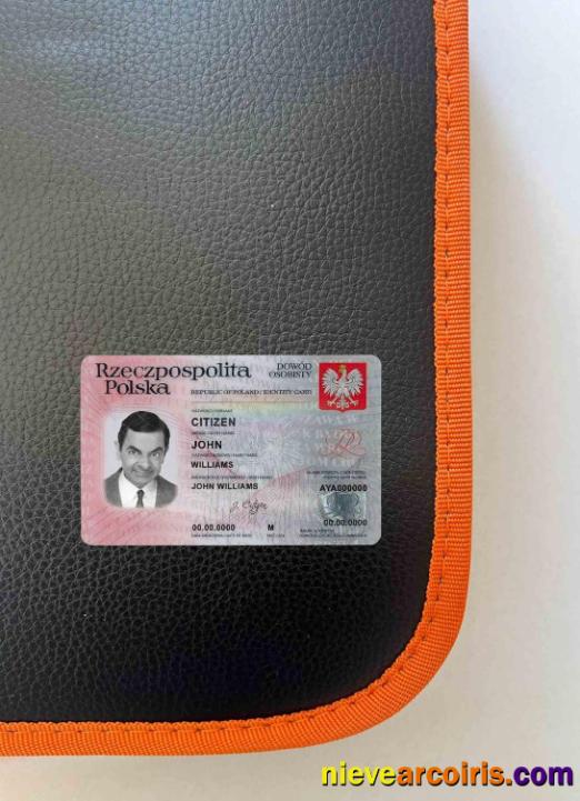 Poland ID Photolook FRONT Template