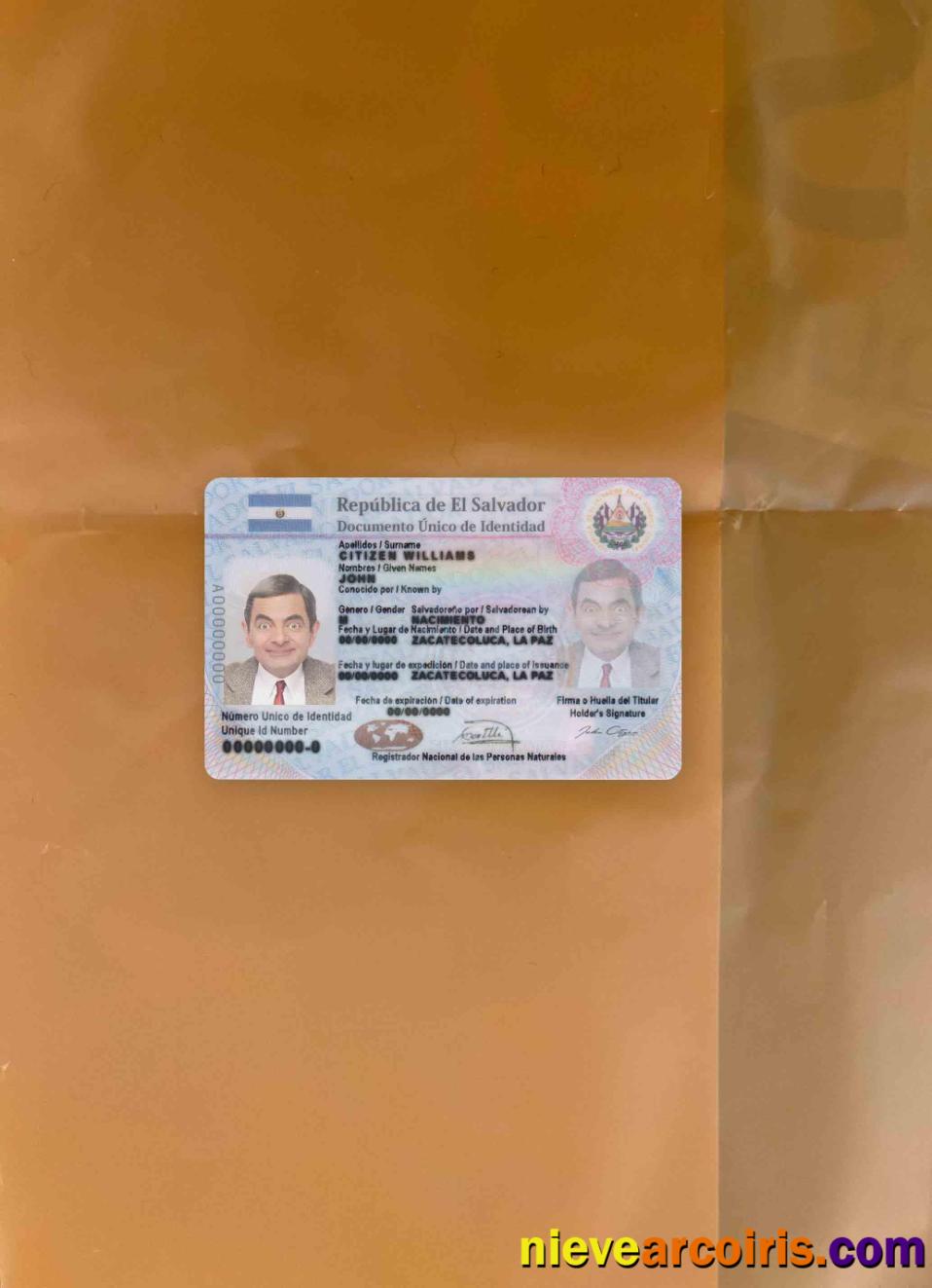 Salvador ID Photolook FRONT Photolook