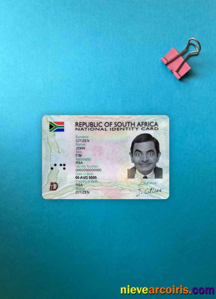 South Africa ID (2013 – Present) Photolook FRONT Photolook