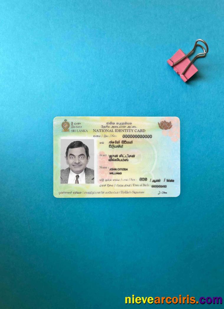 Sri Lanka ID Photolook FRONT Preview