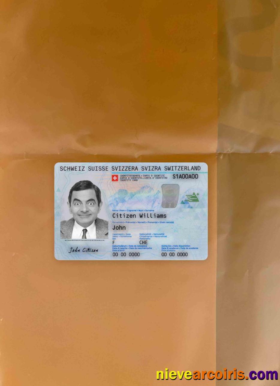 Switzerland ID Card Photolook FRONT Photolook
