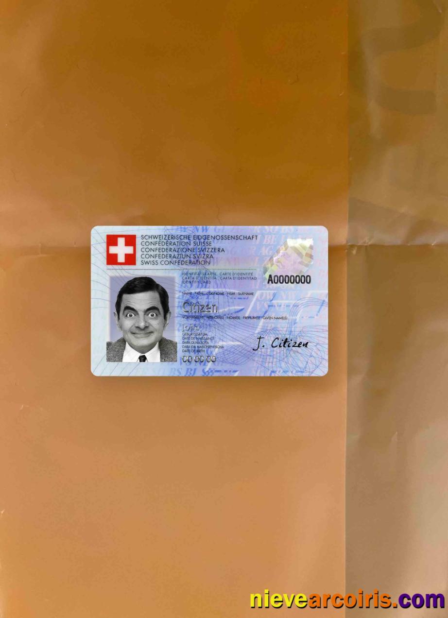Switzerland ID Photolook FRONT Template