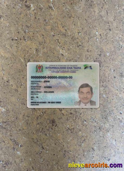 Tanzania ID Version 2 Photolook FRONT Photolook