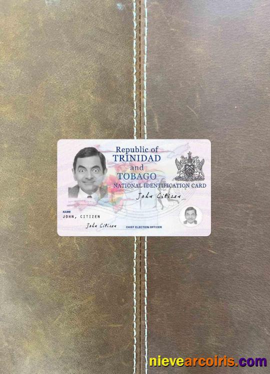 Trinidad And Tobago ID Card Photolook FRONT Photolook