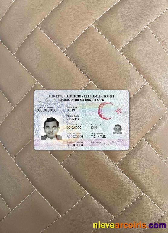 Turkey ID Photolook FRONT Sample