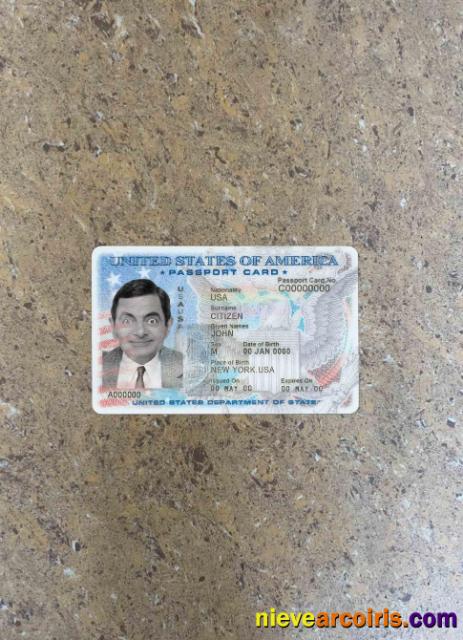 USA Passport ID Card Photolook FRONT Preview