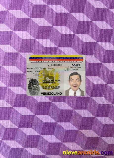 Venezuela ID Photolook FRONT Photolook